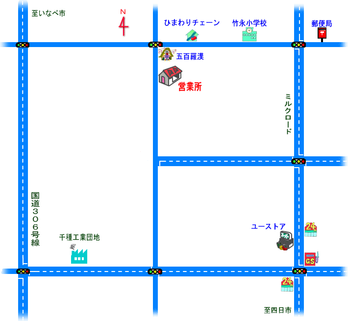 菰野町竹成　イメージ地図